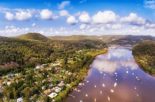 Existing homes around the Hawkesbury river