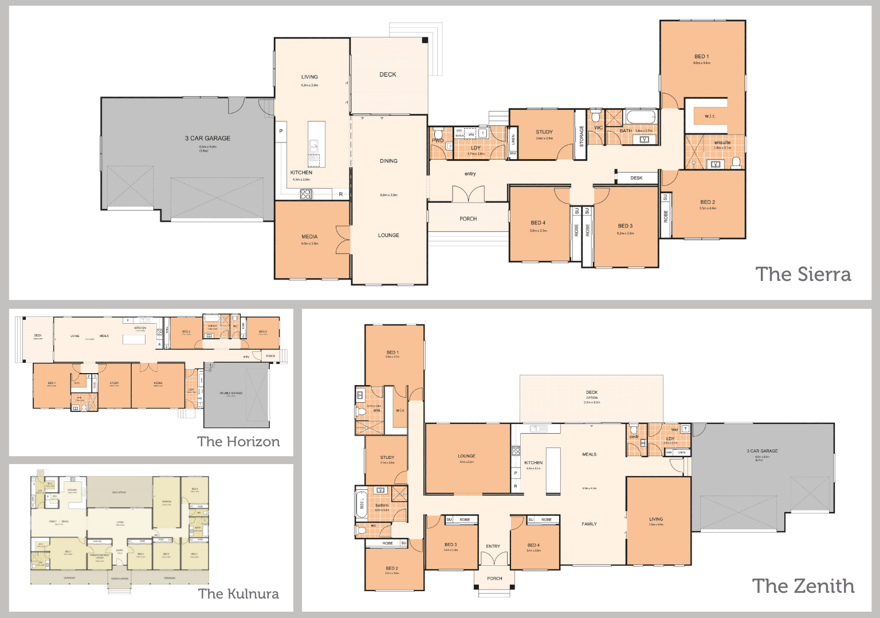 Large, flexible floor plans