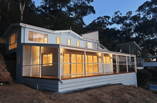 A Manor Home on a sloping site