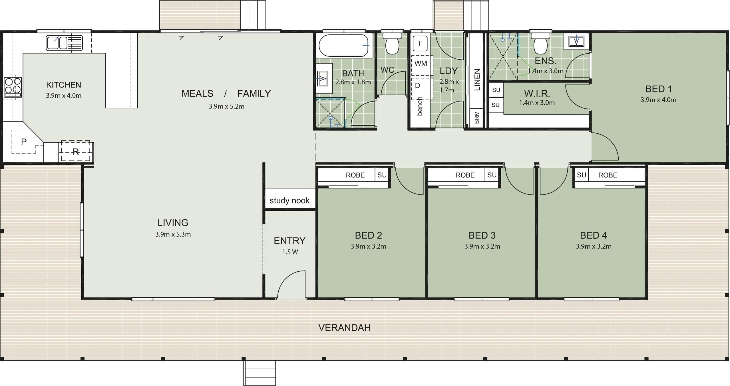 The Pokolbin floor plan