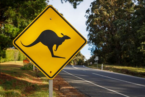 Country road sign